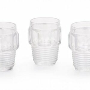 Set of 3 Drinking Glass Machine Collection Seletti
