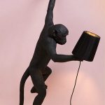 Monkey lamp black Seletti