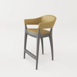 Sgabello Jo Stool imbottito Alma design