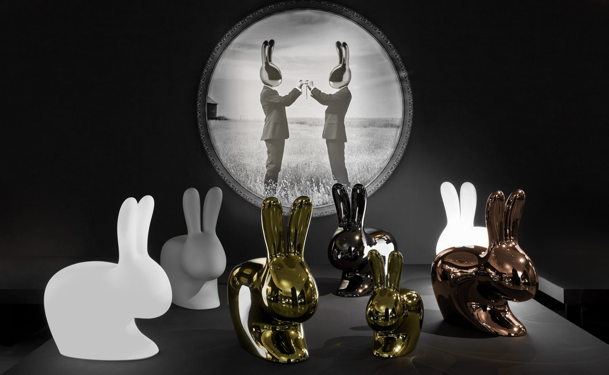 Rabbit Chair Metal Baby Qeeboo su AD Online Store - Spedizione Gratuita