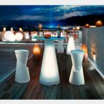 Gamba tavolo luminosa Tiffany Lyxo Design
