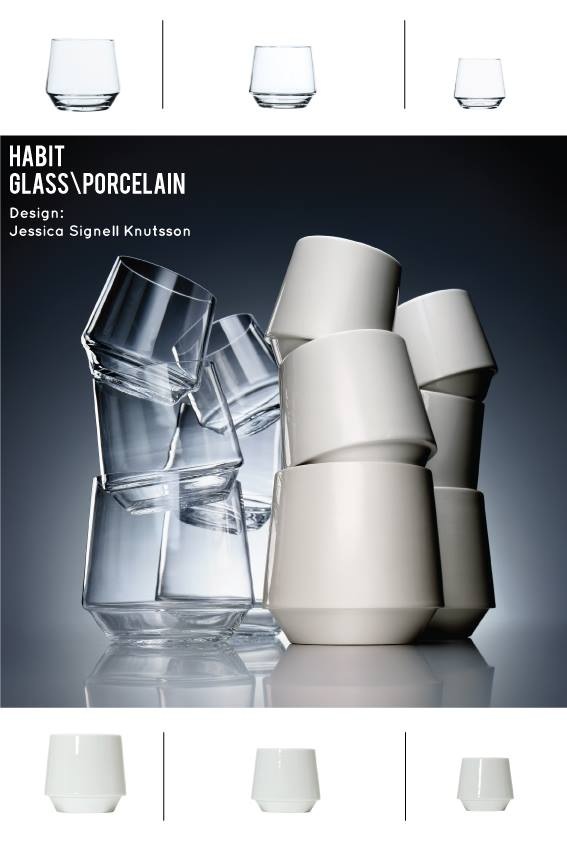 Habit set di 3 bicchieri in vetro - COVO SHOP