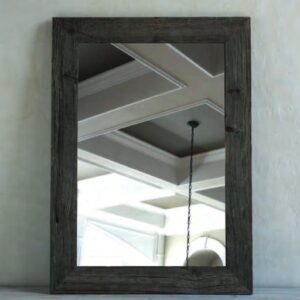 Specchio cornice in abete grigio Luxelodge