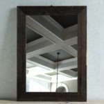 Specchio cornice in abete brunito Luxelodge