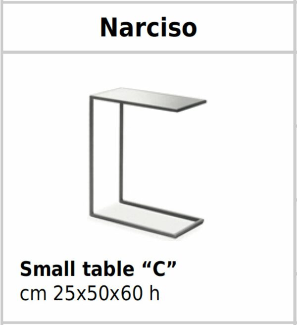 Tavolino Narciso Cantori