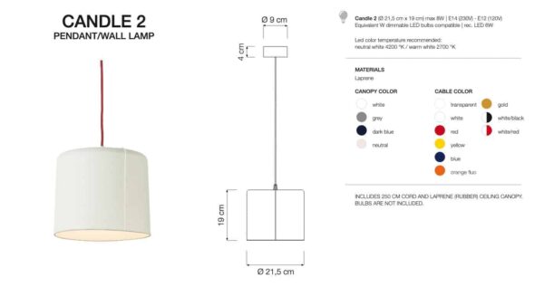 Lampada Candle 2 In-es.Artdesign